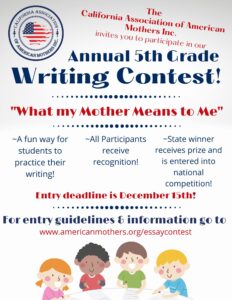 5th Grade Fall Writing Contest